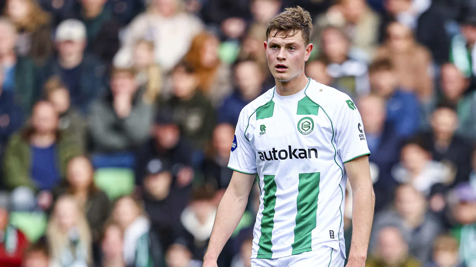 Dies Janse, die door Ajax is verhuurd aan FC Groningen